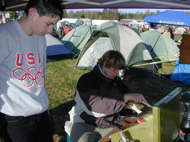 Golden Fox patrol cooking photo